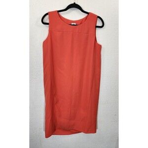 Kin by John Lewis Shift Dress US 6 UK 10 Orange Mod Scandi Minimalist